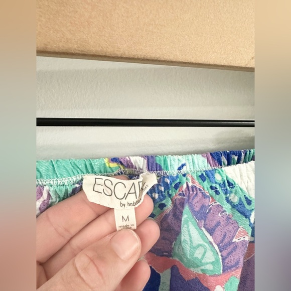 Escape By Habitat Colorful Ruffle Hem Skirt Blue & Purple Size Medium - Picture 4 of 5